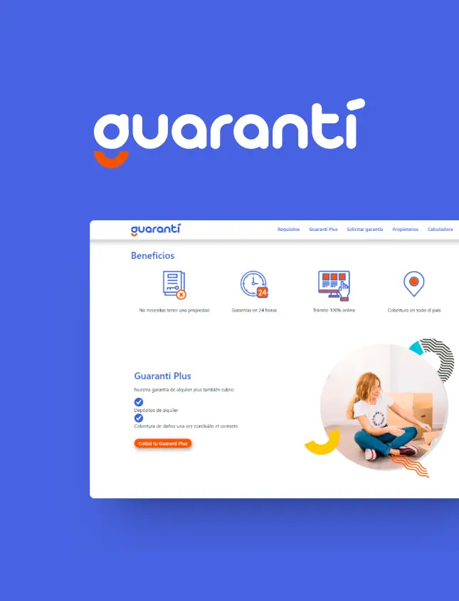 Guarantí: marca y landing page